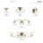 Becky Glass Flush Mount-22240814