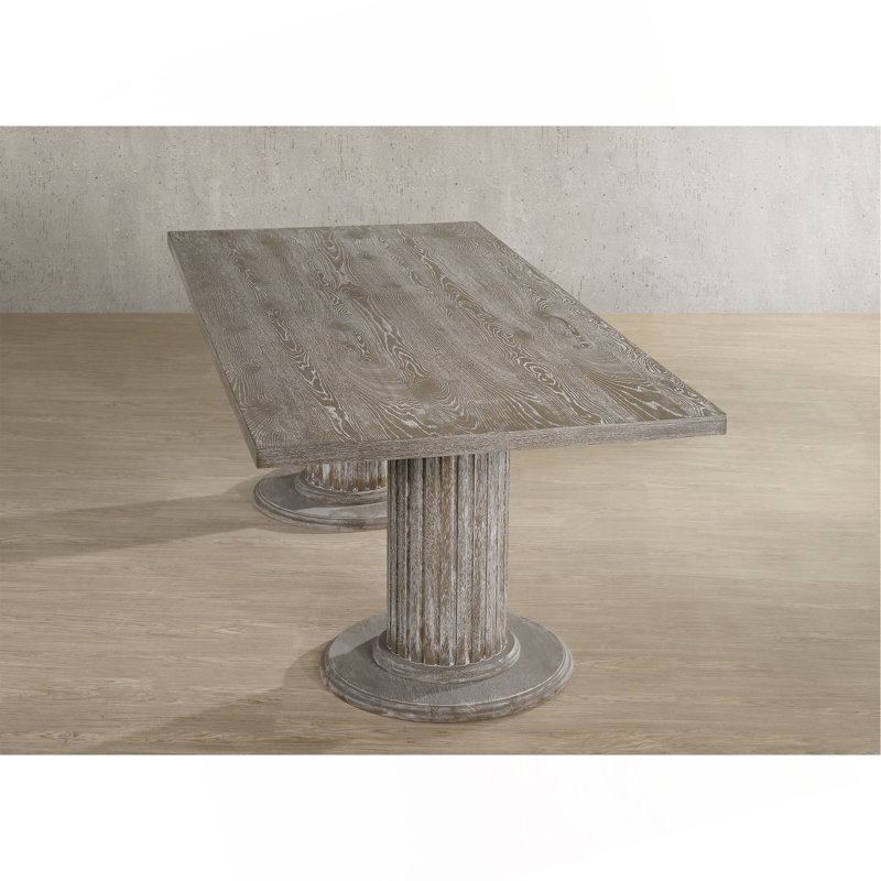 Table de salle à manger à double piédestal Graceful pour une expérience culinaire élégante