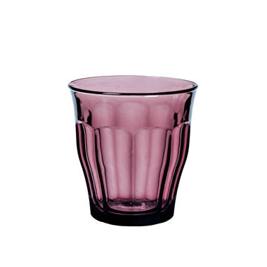 Duralex Picardie 4 - Piece 8.375oz. Tempered Glass Drinking Glass Glassware Set (Set of 4) Color: Plum