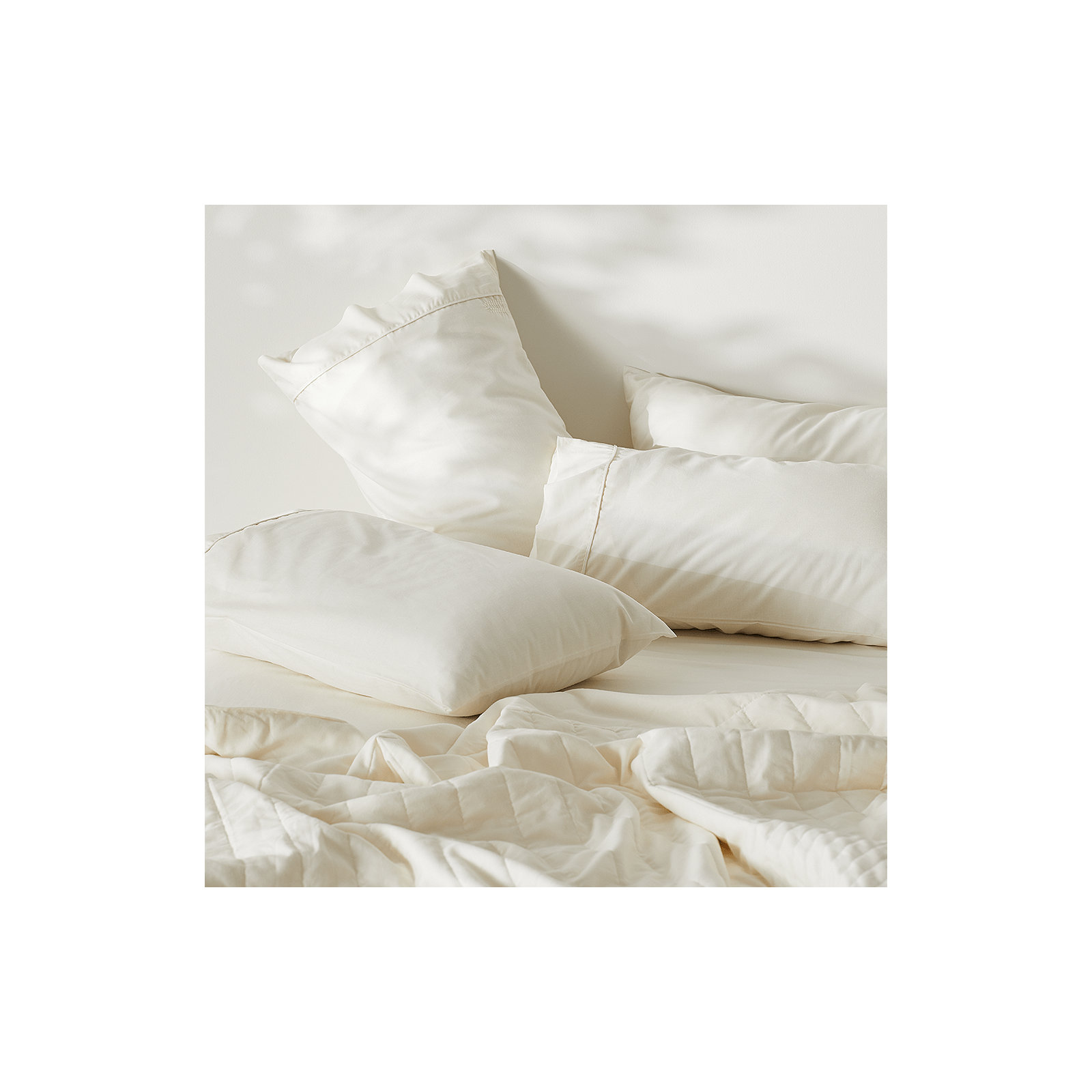 Signature Sateen Pillowcase, King Pillowcase + Pillowcases 2 King, Stone