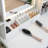 Makeup Vanity Desk With 3-Color LED Lighted Mirror & Power Outlet