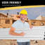 Planche de travail télescopique en aluminium 9 à 15 pi - capacité de 440 lb, panneau d'échafaudage antidérapant pour les projets d'échelle et de peinture