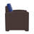 Alderman Faux Rattan Chair with All-Weather Cushion-714059138