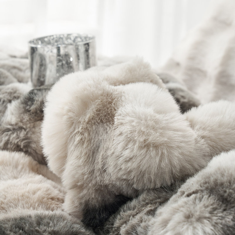Ensemble d'édredon surdimensionné à double boule de neige Snowball Chunky Bunny