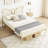Stainless Steel Slat Headboard Design Bed