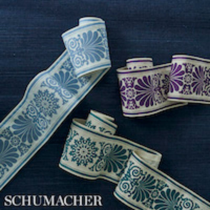 Schumacher x Jill Lasersohn Yvonne Tape, Aubergine