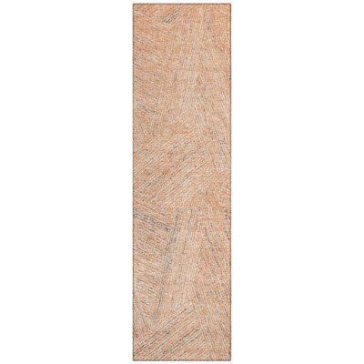 Terra Peach Washable Indoor-Outdoor Rug - 