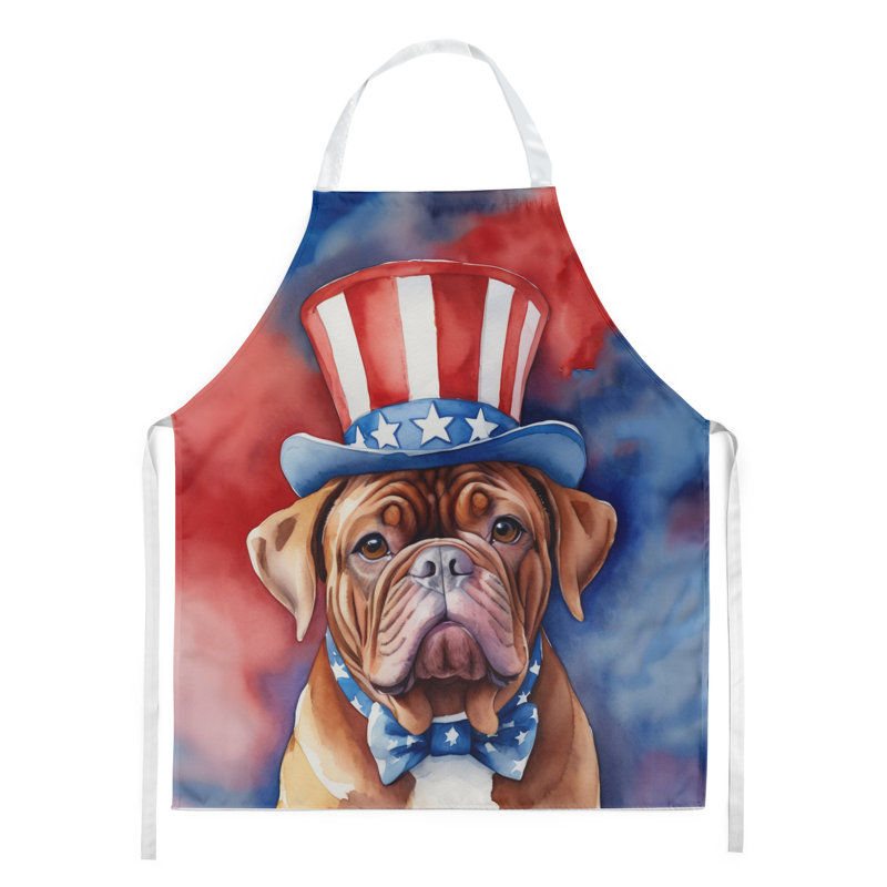 Patriotic American Apron, Dogue de Bordeaux