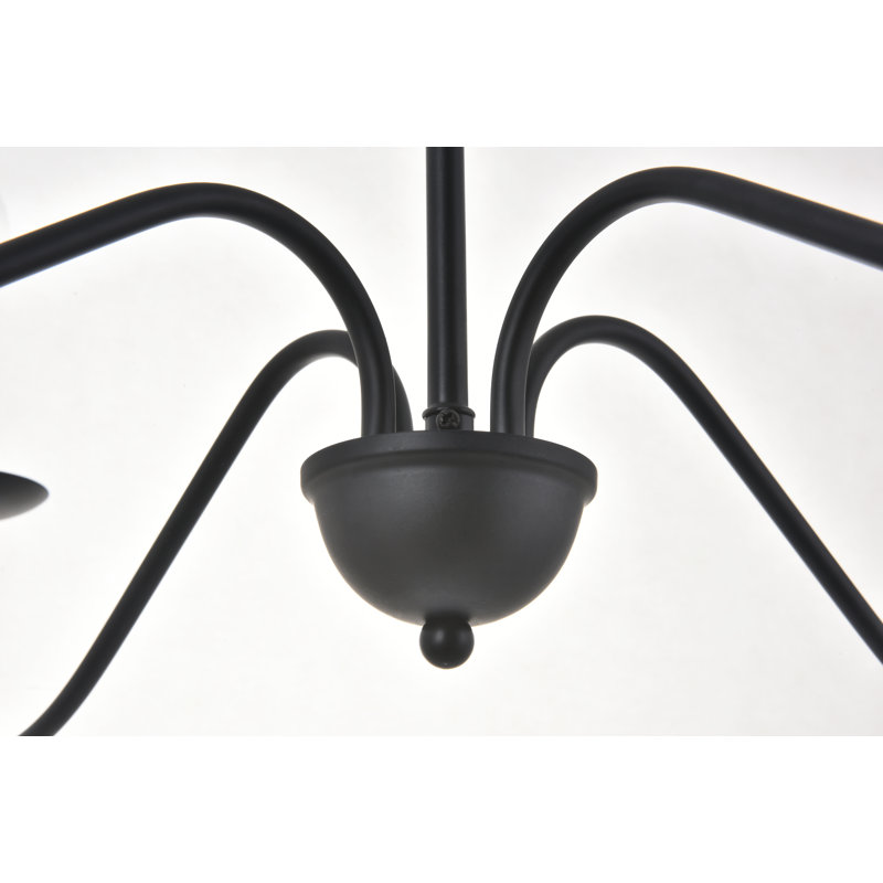 Luminaire suspendu unique Maus, Or satiné, 4 lumières, H 15,7 po x l 30 po x P 30 po