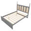 Grand lit plateforme en rotin avec 2 grands tiroirs, lit gigogne T-834993632
