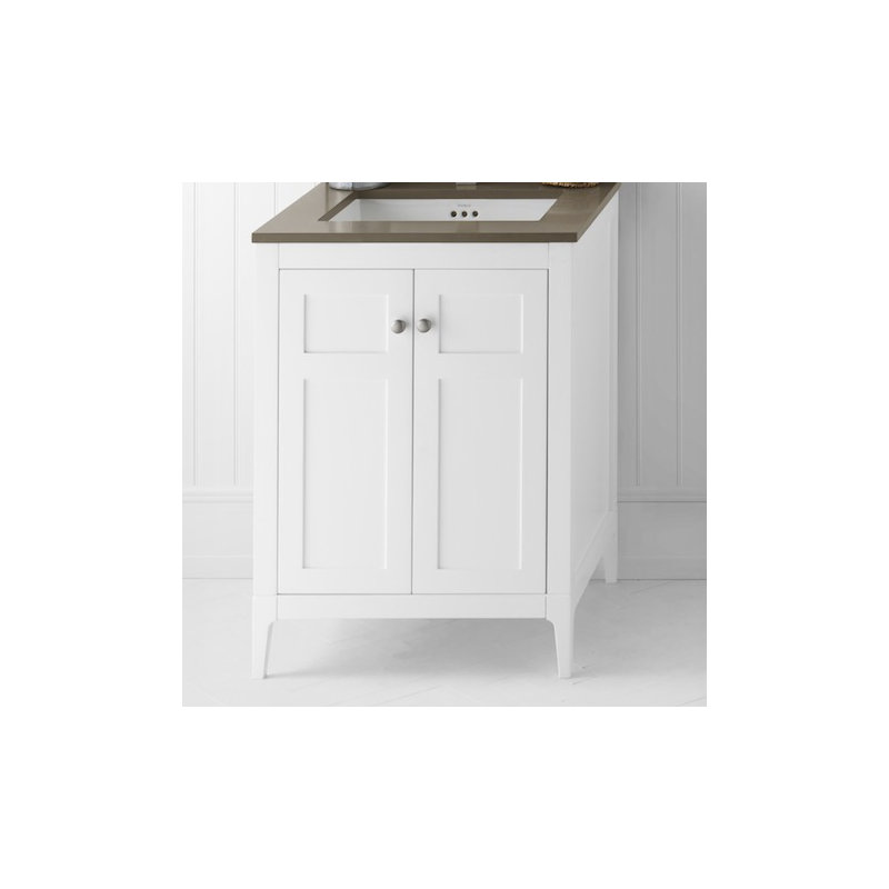Base de meuble-lavabo simple Briella, Blanc