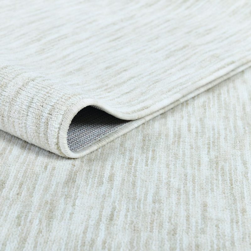 Washable Runner Rug 2x55 - Moor Modern Plush Rug for Hallway & Entryway, Cream Alabaster Soft, Cream Alabaster, 2'2" x 55'
