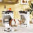 Designs Multifunctional Pet Feeding Station & Side Table with Charging Station & Food Storage-527852310