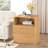 Modern Nightstand Set Of 2 With Charger Station, 24" Tall Wood Bedside Table With 2 Storage Drawers, Mid Century End Table With Curved Profile Design For Bedroom, Living Room, White-1922705935-1922705934