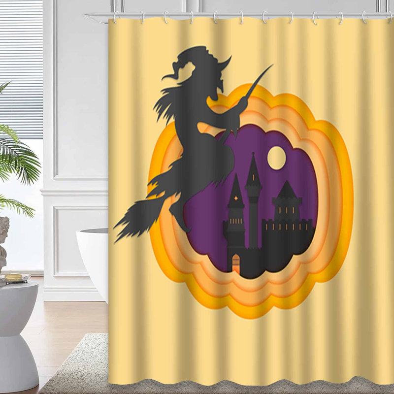 Rideau de douche Haunted Castle, L 72 po x l 72 po