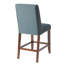 Tabouret de comptoir en bois - siège bleu, mousse haute densité, 24 lb, l 26,5 po x H 41,5 po, finition de la chaise, revêtement en mousse bronze, assemblage requis-834276177-834276182-834276179