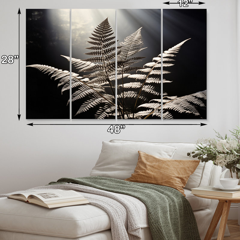 Ferns Close Up Photo VIII Plants & Flowers Wall Decor on Metal
