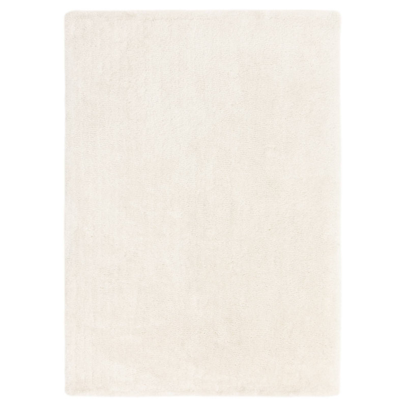 Tachiana Hand Tufted Shaggy Ivory Area Rug, Rectangle 200 x 290 cm
