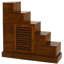 102cm H x 105cm W Solid Wood Cube Bookcase