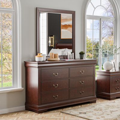 Ensemble commode et miroir 2 pièces Emelinda
