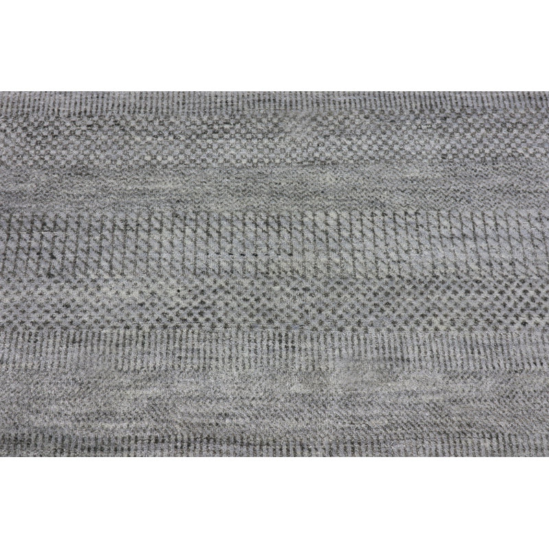 High-Quality Hand Loomed Rectangle Gray Area Rug
