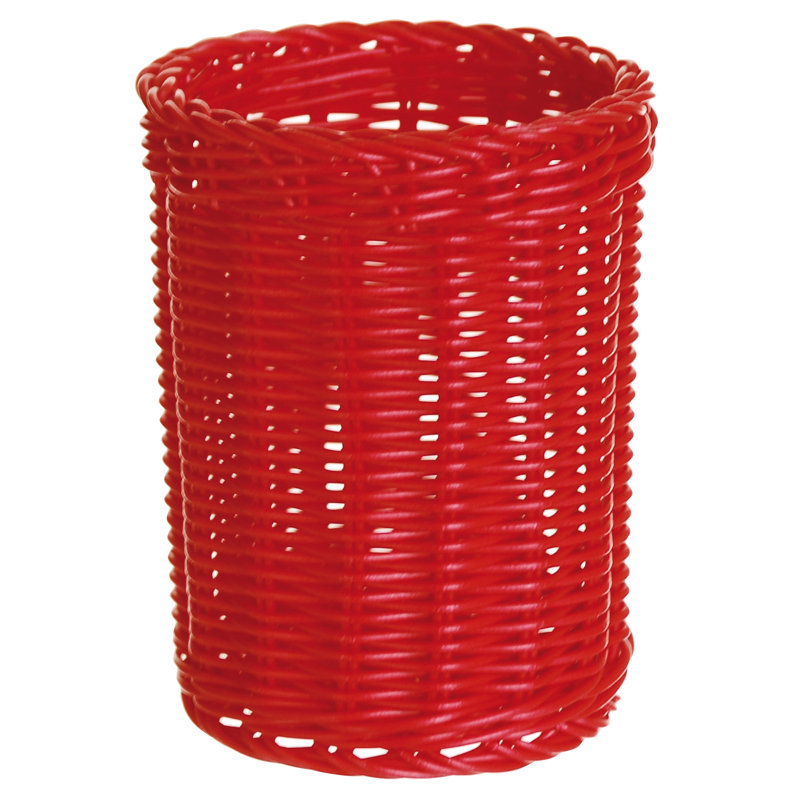 Excelsa Plastic Decorative Basket, Red