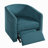 Power Lift Recliner Barrel Shape Recliner Chair Lift Assist Reclining Chair Electric Lift Chair With Footrest And Side Pocket For Seniors, Blue-437529586
