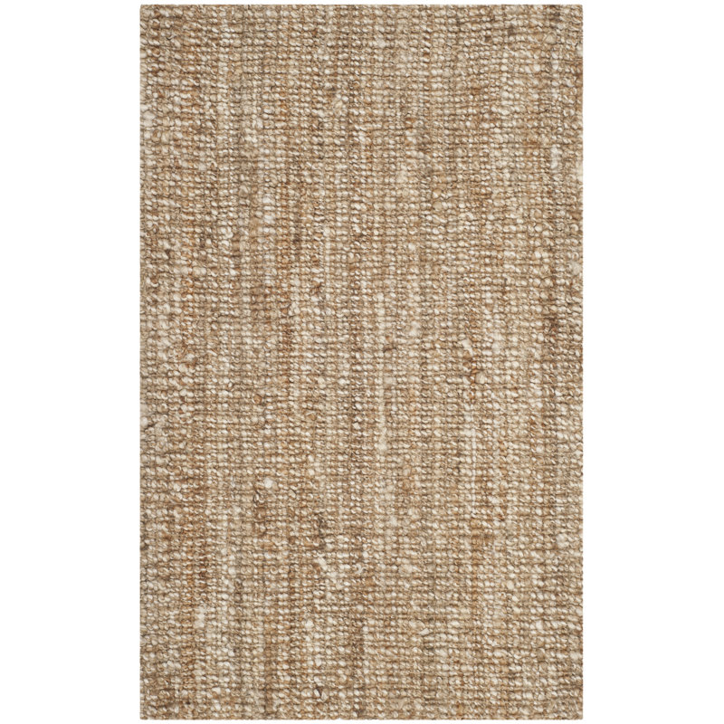 Tapis tissé à la main en jute/sisal naturel/ivoire Alda, Rectangle 2 pi 6 po x 4 pi