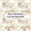 Ensemble d'édredon moderne 6 pièces - Ensemble d'édredon beige abstrait-131229448