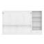 Grand lit escamotable avec rangement, tablette et tiroir réglables - Lit escamotable mural compact pour petites pièces, blanc-1302101911