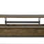 Table basse à plateau relevable en chêne brun et noir avec rangement caché, parfaite pour la vie moderne et la gestion de l'espace.