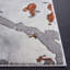 Tapis abstrait gris / orange Carista-450246377