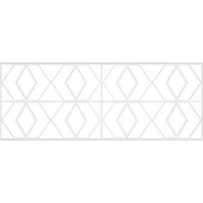 36.25'' H x 94.5'' W x 0.38'' D Expanded Cellular PVC Wainscot Paneling