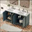 Ensemble de meuble-lavabo double 60 po-876972795
