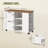 Lateral File Cabinet, Printer Stand With File Drawers And Open Shelves, 2-drawer Mobile Lateral Filing Cabinet With Locking Casters
