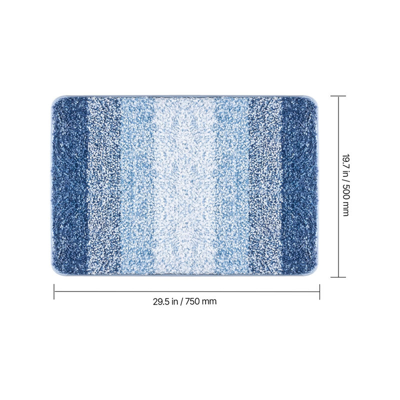 Tapis de salle de bain 30 po x 20 po Tapis de bain doux et absorbant