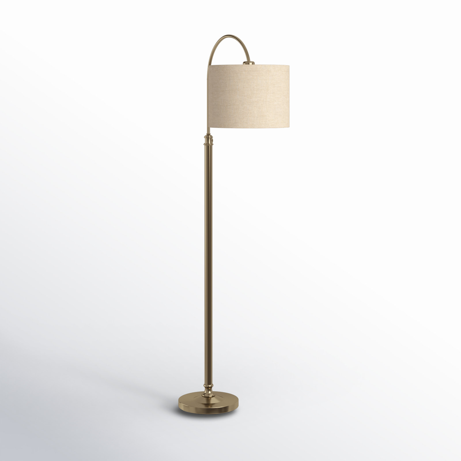 Elita 68'' Floor Lamp, Antique Brass
