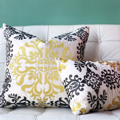 Sumatra Damask Reversible Throw Pillow