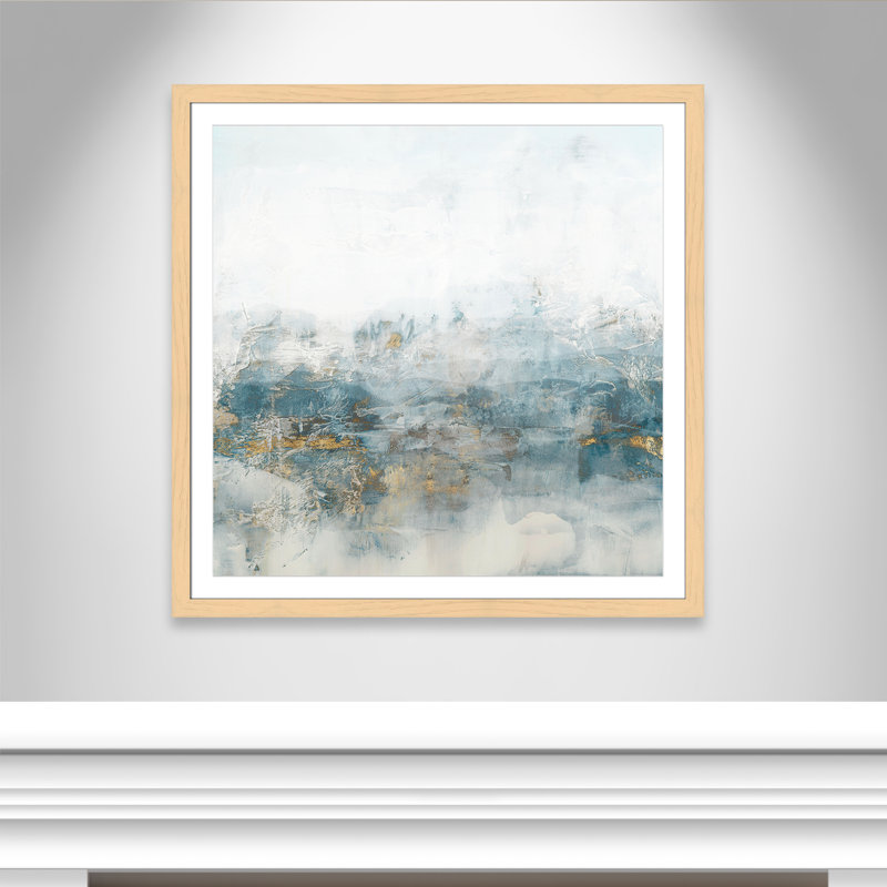 Misty Blue - Square Version Print by Casa Fine Arts, Natural, 42.5" H x 42.5" W