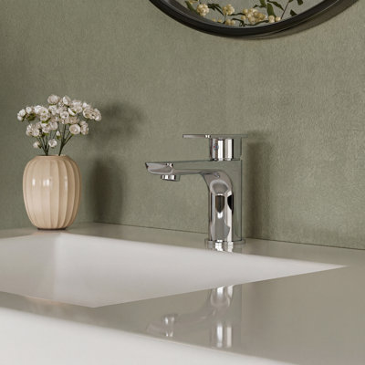 Single Hole Bathroom Faucet with Drain Assembly, Single Handle Bathroom Sink Faucet
