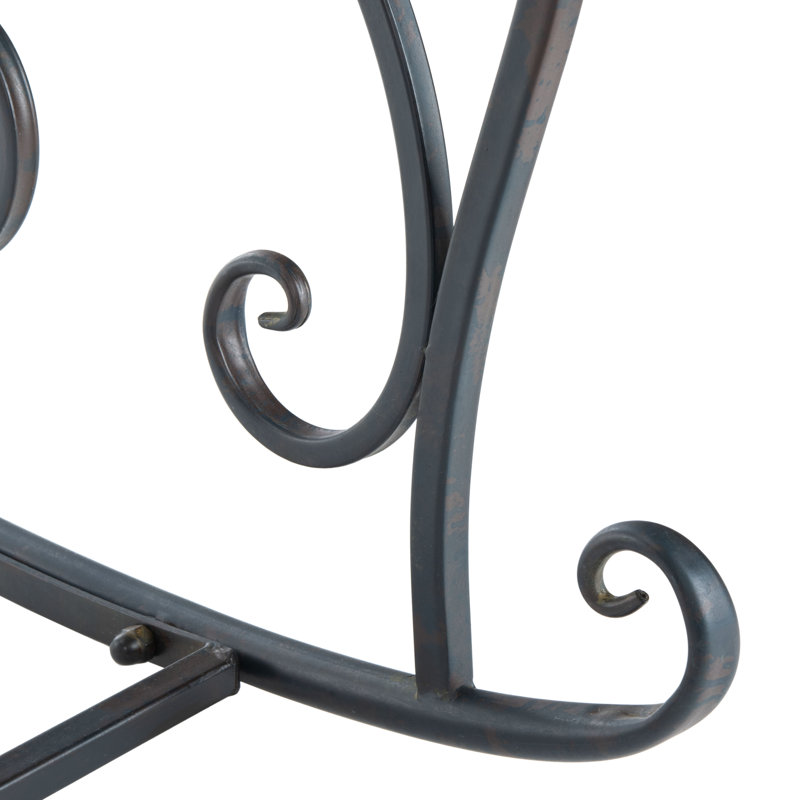 Banc de jardin en fer Baptista, Rouille noire