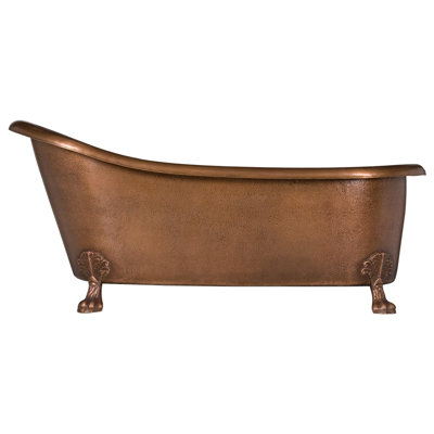 1676mm x 813mm Freestanding Soaking Copper Bathtub