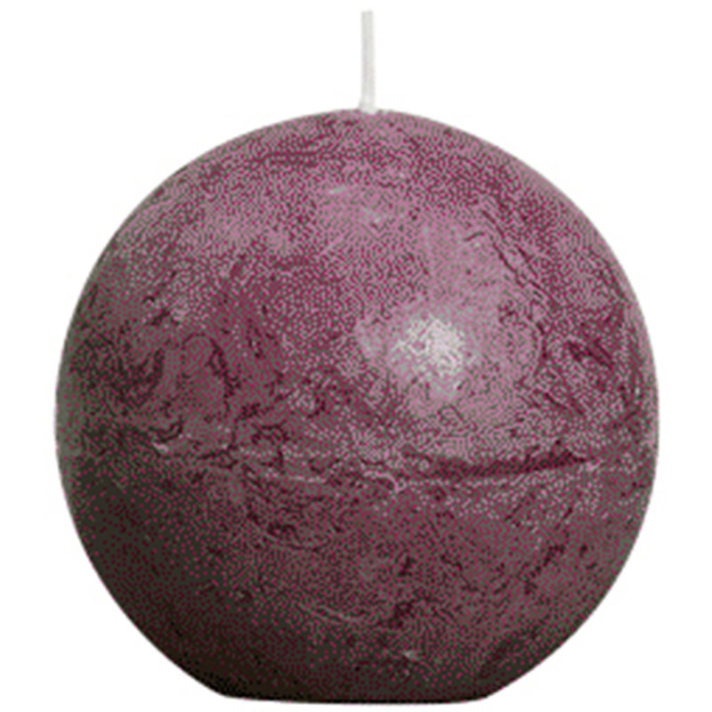 Bolsius Bolsius Rustic Ball Candle 80 mm, Purple