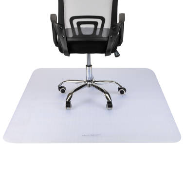 WorkOnIt 36 x 48 Office Desk Chair Floor Mat for Low Pile Carpet, Clear