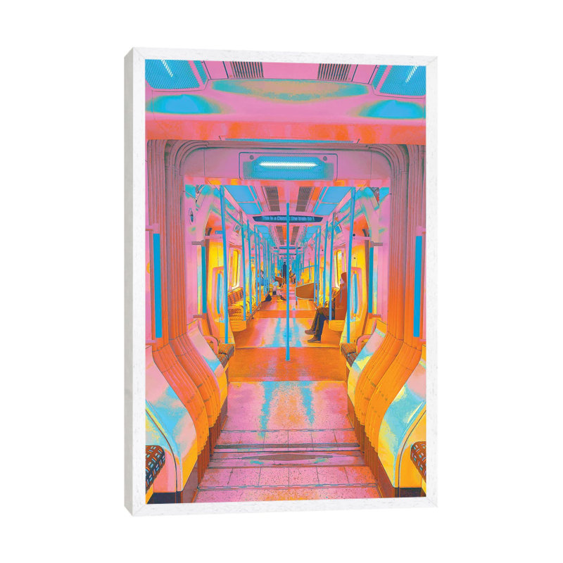 To The Future by Nathan Head - Print on Canvas, 66.04cm H x 45.72cm W x 3.81cm D, White Framed