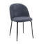 Fabric Upholstered Metal Side Chair-1976539990