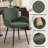 Upholstered Chenille Dining Chairs With Metal Legs (Set Of 6)-1678215901-1689802936