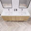 Ensemble de meuble-lavabo double mural 70,5 "Bensley-404766944