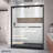 Encore 78.75" H Semi-frameless Sliding Shower Enclosure-29346449-29346447