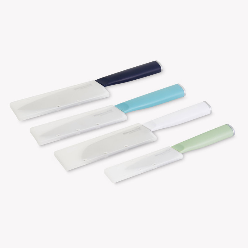 Kitchenaid Classic Chef Knife Set, 4 Piece, Blue Assorted